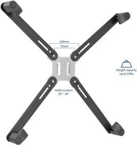 img 3 attached to Enhance Ergonomics with VIVO Adapter VESA Mount Kit: 20-30 inch LED LCD Monitor Screen, 75mm/100mm Bracket - Stand-VAD1