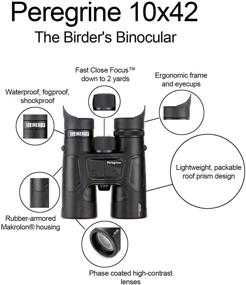 img 2 attached to 🔭 Steiner Peregrine Binoculars for Wildlife or Bird Watching, Sporting Events - Black