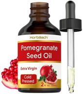 🌿 pomegranate seed oil - 2 oz, cold pressed for face & hair | unclogs pores, promotes clear skin | reduces fine lines & wrinkles | sls & paraben free - by horbaach logo