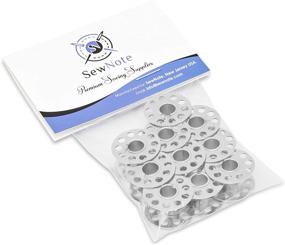 img 2 attached to 🧵 High-Quality SewNote 10 Pack Class 15 Metal Bobbins Designed for Singer, Kenmore, Brother, Janome Sewing Machines