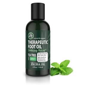 img 4 attached to 👣 Revitalizing Therapeutic Foot Massage Oil - Tea Tree and Neem Infused - Soothes Dry Skin, Alleviates Odor (4 oz)