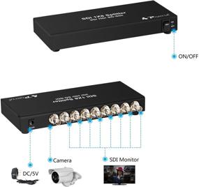 img 2 attached to 💻 Portta SDI Splitter 8 Port 1x8: High-Performance 3G-SDI & HD-SDI Support Cable >100m for Full HD Signals