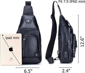 img 3 attached to 🔌 Convenient Charging with BULLCAPTAIN Multipurpose Crossbody Daypacks