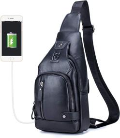 img 4 attached to 🔌 Convenient Charging with BULLCAPTAIN Multipurpose Crossbody Daypacks