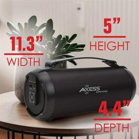 img 3 attached to Axess Portable Bluetooth Speakers Rechargeable Home Audio