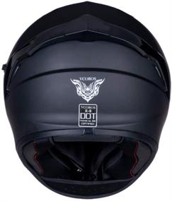 img 1 attached to 🏍️ VCOROS X9: The Ultimate Full Face Motorcycle Helmet - Inner Sun Visor, Bluetooth Connectivity, DOT Approved - Motorbike Casco Moto Street Bike Racing Helmet