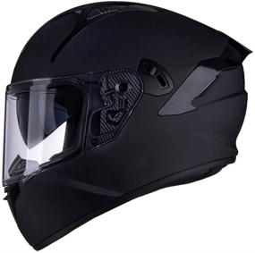 img 4 attached to 🏍️ VCOROS X9: The Ultimate Full Face Motorcycle Helmet - Inner Sun Visor, Bluetooth Connectivity, DOT Approved - Motorbike Casco Moto Street Bike Racing Helmet