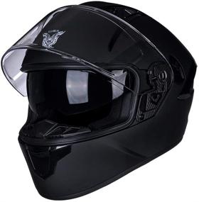 img 3 attached to 🏍️ VCOROS X9: The Ultimate Full Face Motorcycle Helmet - Inner Sun Visor, Bluetooth Connectivity, DOT Approved - Motorbike Casco Moto Street Bike Racing Helmet