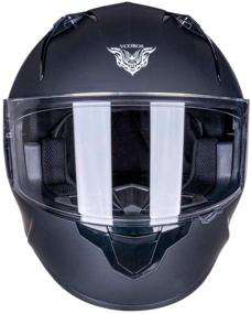 img 2 attached to 🏍️ VCOROS X9: The Ultimate Full Face Motorcycle Helmet - Inner Sun Visor, Bluetooth Connectivity, DOT Approved - Motorbike Casco Moto Street Bike Racing Helmet