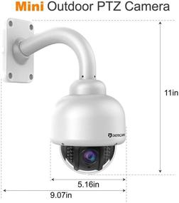 img 1 attached to Dericam Outdoor WiFi PTZ Security Camera - 1080P Full HD, 4X Optical Zoom, Night Vision, Motion Detection and pre-installed 32GB Memory Card
