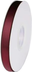 img 2 attached to 🎀 Burgundy 277# Double Faced Satin Ribbon - 50 Yard Roll Set for Gift Wrapping, Scrapbooks, Party Favors, Hair Braids, Baby Shower Decorations, Floral Arrangements, Crafts, and More - by ITIsparkle