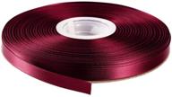 🎀 burgundy 277# double faced satin ribbon - 50 yard roll set for gift wrapping, scrapbooks, party favors, hair braids, baby shower decorations, floral arrangements, crafts, and more - by itisparkle logo