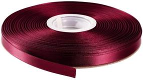 img 4 attached to 🎀 Burgundy 277# Double Faced Satin Ribbon - 50 Yard Roll Set for Gift Wrapping, Scrapbooks, Party Favors, Hair Braids, Baby Shower Decorations, Floral Arrangements, Crafts, and More - by ITIsparkle