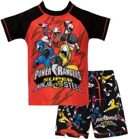 img 4 attached to 🏊 Power Rangers Boys' Ninja Steel Swim Set: Dive into Adventure with a Two Piece Swim Set