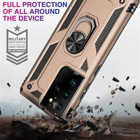 img 3 attached to 📱 Vaki Samsung Galaxy S21 Ultra 5G Case [Military Grade] with Kickstand, Magnetic Ring, Bumper, Shockproof Heavy Duty Armor Protective Cover for 6.8" Cell Phone - Basic Cases