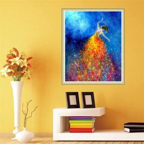 img 3 attached to BENBO Dancing Girl 5D Diamond Painting Kit - Create Stunning DIY Home Decor with Full Drill Rhinestone Arts & Craft