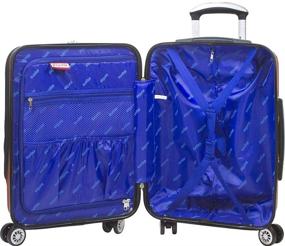 img 3 attached to Navy Dejuno Compact Hardside 20-inch Carry-on Luggage featuring Laptop Pocket