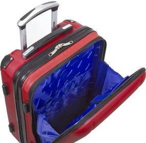 img 1 attached to Navy Dejuno Compact Hardside 20-inch Carry-on Luggage featuring Laptop Pocket