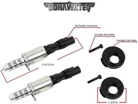 img 2 attached to 🔧 Замена переменного соленоида управления распределительным валом VCT для Expedition 2004-2008, F150, Mustang, Sport Trac 3V 5,4 л / 4,6 л - 8L3Z-6M280-B - Включает 2 соленоида и уплотнение распределительного вала