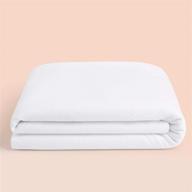 🛏️ stay dry and dream comfortably with casper's waterproof queen mattress protector in white logo