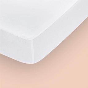 img 2 attached to 🛏️ Stay Dry and Dream Comfortably with Casper's Waterproof Queen Mattress Protector in White