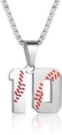 🧢 tliwwf inspiration baseball necklace: premium stainless boys' jewelry with intricate pendant chain logo