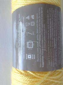 img 2 attached to Loops & Threads Soft & Shiny Yarn, 1 Ball, Yellow - Premium Quality Crafting Fiber, 6 Ounces