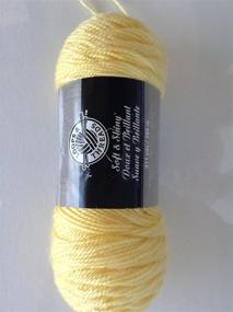 img 3 attached to Loops & Threads Soft & Shiny Yarn, 1 Ball, Yellow - Premium Quality Crafting Fiber, 6 Ounces