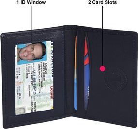 img 1 attached to Leatherboss Small Credit Holder Wallet Men's Accessories in Wallets, Card Cases & Money Organizers
