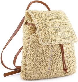 img 1 attached to Ayliss Backpack Shoulder Handmade Rucksack Women's Handbags & Wallets