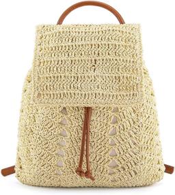 img 4 attached to Ayliss Backpack Shoulder Handmade Rucksack Women's Handbags & Wallets