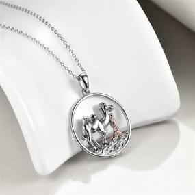 img 1 attached to Sterling Silver CRMAD Elephant/Camel/Bear Necklace: Elegant Jewelry Gifts for Women and Girls