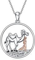 sterling silver crmad elephant/camel/bear necklace: elegant jewelry gifts for women and girls logo