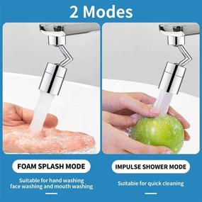 img 2 attached to 💦 Lnlofen Universal Splash Filter Faucet: 720° Swivel, Movable Kitchen Sink Aerator