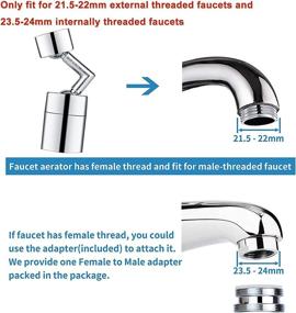 img 3 attached to 💦 Lnlofen Universal Splash Filter Faucet: 720° Swivel, Movable Kitchen Sink Aerator