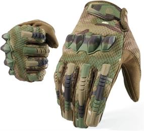 img 4 attached to 🧤 YOSUNPING Tactical Full Finger Gloves: Touchscreen for Motorcycle, Hiking, Cycling, and Climbing - A Must-Have Gear