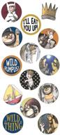 🦁 where the wild things are puffy sticker set - paper house productions stp-0064e (3-pack) logo