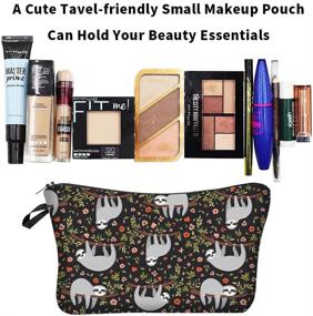 img 1 attached to 🦥 Cute Sloth Cosmetic Bag: Stylish Travel Toiletry Organizer for Women and Girls