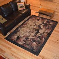 rug empire rustic lodge black logo