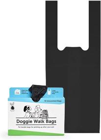 img 4 attached to 🐾 Doggie Walk Bags - Premium Easy Tie Handles, Extra Thick and Strong Dog Waste Bags for Easy Dispensing and Leak-Proof Cleanup