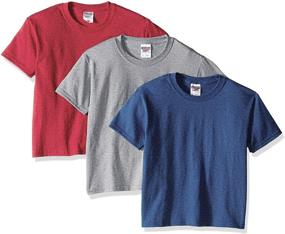 img 1 attached to 👕 Jerzees Youth 3 Pack Royal Shirts for Boys - Tops, Tees & Shirts