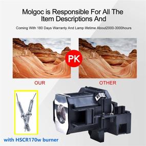 img 3 attached to 📽️ Epson Cinema 550 Projector Replacement Lamp V13H010L35 by Molgoc with Housing - Ensure Optimal Performance