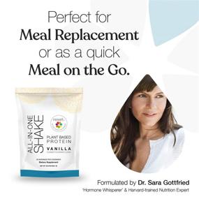 img 1 attached to Reset360 All in One Meal Replacement Shake - Plant Based Pea Protein, Gluten Free, Soy Free