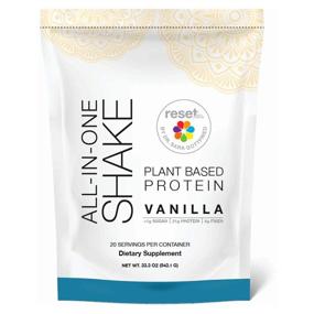 img 4 attached to Reset360 All in One Meal Replacement Shake - Plant Based Pea Protein, Gluten Free, Soy Free