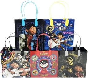 img 1 attached to Coco Party Favor Reusable Goody Bags/Gift Bags - High-Quality, 24pc-Pack