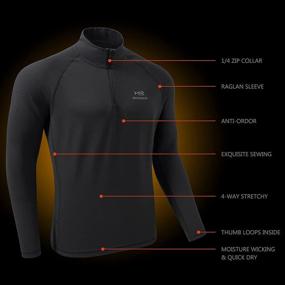 img 1 attached to BASSDASH Midweight Pullover Underwear Charcoal Men's Clothing for Active