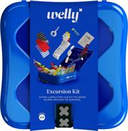 🩹 welly excursion kit - durable bravery badges, waterproof tape and non-stick pads, butterfly strips, single use triple antibiotic and hydrocortisone ointments, and ibuprofen - pack of 200 логотип