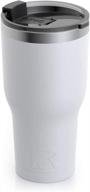 white rtic 1336 tumbler - 30oz логотип