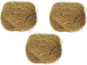 img 1 attached to 🐦 Essential 3-Pack: Sterilized Natural Coconut Fiber for Bird Nests by Prevue Pet Products