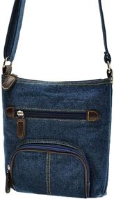 img 3 attached to 👜 ZOONAI Women's Crossbody Shoulder Bag with Multiple Pockets - Small Organizer Purse Wallet